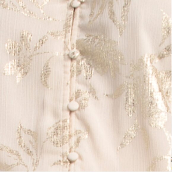 HAVER + BLAIR Yoryu With Floral Foil Printed Long Sleeve Top - Picture 3 of 4